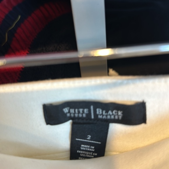 WHBM ivory flounce skirt size 2 - Picture 2 of 3